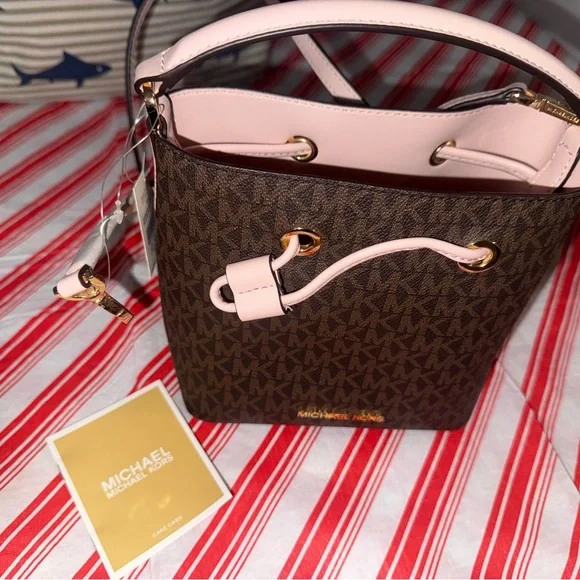 Michael Kors Crossbody Bag in Brown and Pink - Picture 2 of 2
